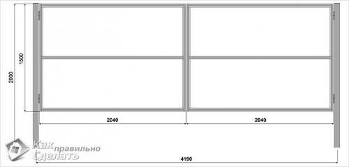 Как построить ворота из профнастила своими руками. Выбор профнастила 10 Как построить ворота из профнастила своими руками. Выбор профнастила 10