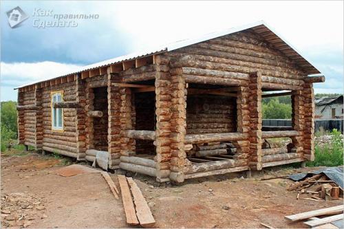 Дом из бревна своими руками. Оцилиндрованное или строганное (рубленое) бревно –, что лучше? 04