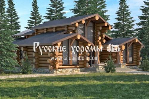 Как построить бревенчатый дом из неоцилиндрованного бревна. Сруб из неоцилиндрованного бревна 04