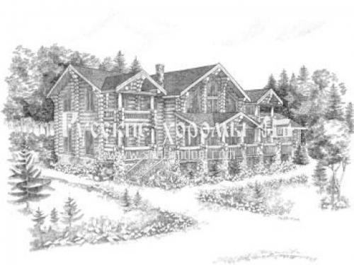 Как построить бревенчатый дом из неоцилиндрованного бревна. Сруб из неоцилиндрованного бревна 05