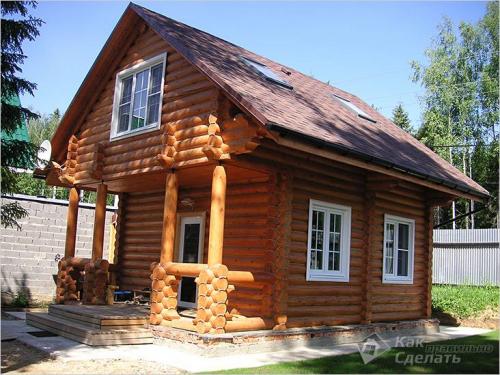 Дом из бревна своими руками. Оцилиндрованное или строганное (рубленое) бревно –, что лучше? 05