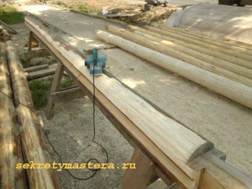 Как собрать сруб одному. Установка сруба