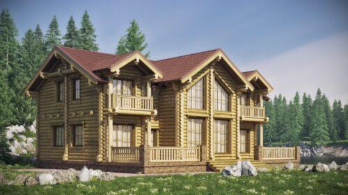 Дома из рубленного бревна в Московской области. Рубленные дома - сочетание вековых традиций и новых технологий 11