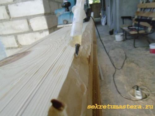 Как собрать сруб одному. Установка сруба