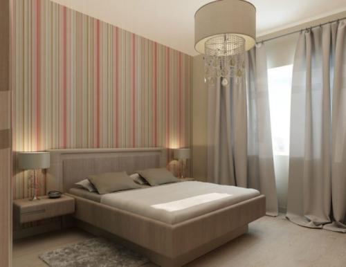 Двухцветный обои в спальню комбинированные. Комбинированные обои для спальни: модные тенденции