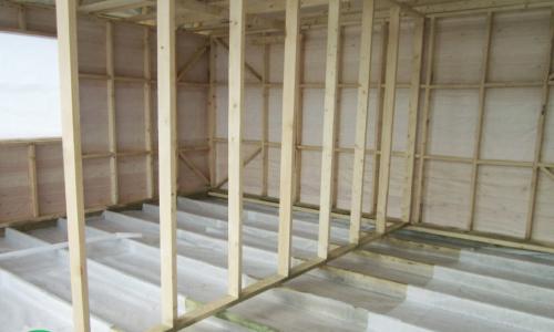 Как установить стены на каркасный дачный домик. Внутренние стены и перегородки каркасного дома