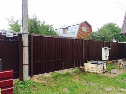 Фото ворот с калиткой из профнастила. Ворота из профнастила — 135 фото, как установить своими руками разные типы ворот