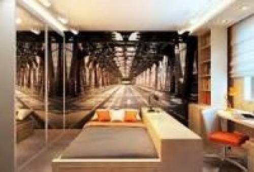 Как модно клеить обои в спальне. Подбор обоев двух цветов: изучаем правила