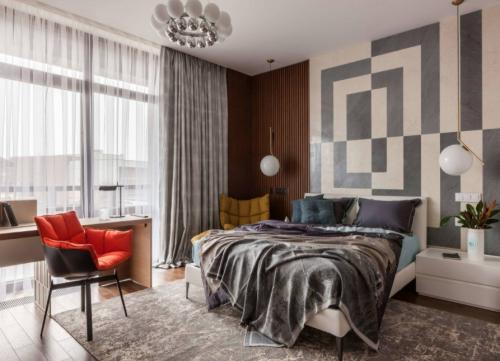 Двухцветный обои в спальню комбинированные. Комбинированные обои в спальню двух цветов