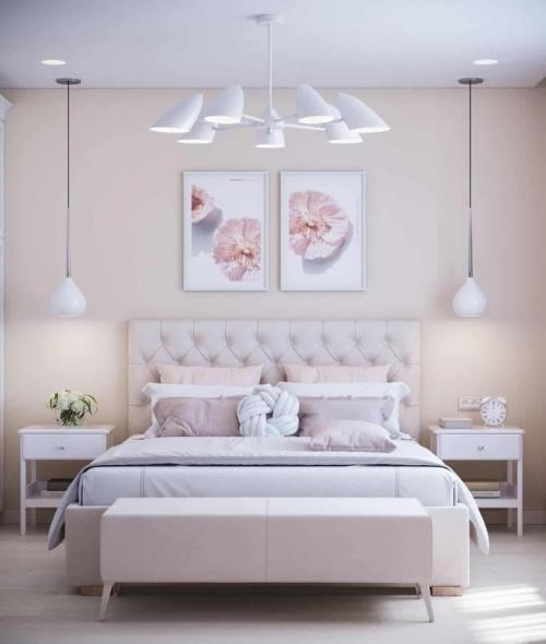 Светлые обои в спальню. Дизайн светлой спальни: ТОП-200 фото идей модного оформления для спальни со светлыми оттенками в интерьере (мебели, декоре, шторах, текстиле)