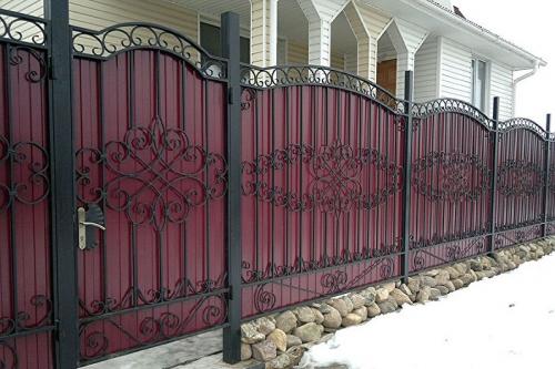 Заборы с воротами из профлиста. Завершающий этап 18