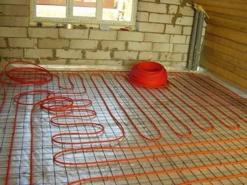 Водяной теплый пол в квартире на первом этаже. Расчет длины труб