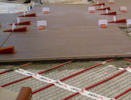 Укладка напольной плитки на тёплый пол. Монтаж керамики на тёплый пол