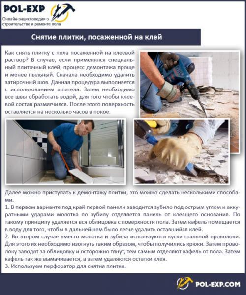 Можно ли класть плитку. Можно ли оставлять старое покрытие?