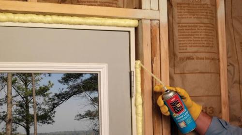 Утепление пеной входной двери. Как утеплить дверь монтажной пеной