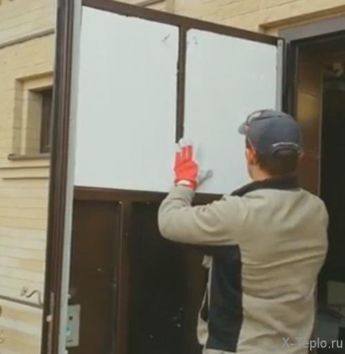 Утепление неразборной китайской двери. Дверь с разъемным каркасом