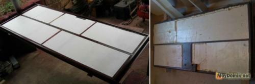 Как утеплить китайскую железную входную дверь на зиму. Неразъемная дверь 10