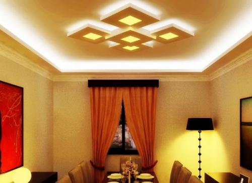 Профиль для парящего потолка с подсветкой. Парящий потолок